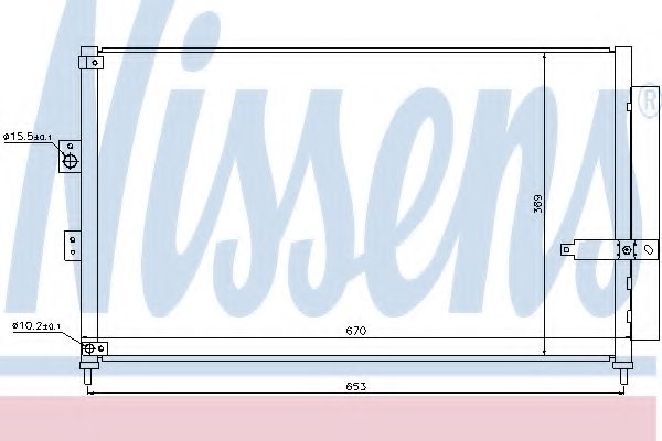 NISSENS 940294 Condenser, air conditioning